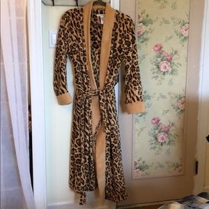 Long Cheetah Print Robe